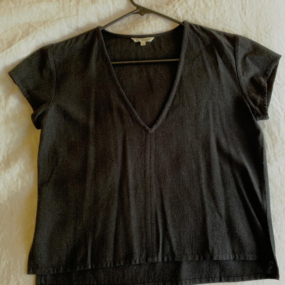Ali Golden VNeck Blouse size Small